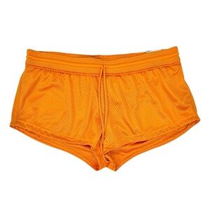 NWT Stella McCartney for Adidas Barricade Orange Mesh 2 in 1 Short Shorts sz 44L